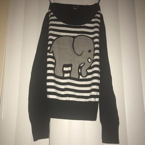 Cute Elephant Knit Sweater
